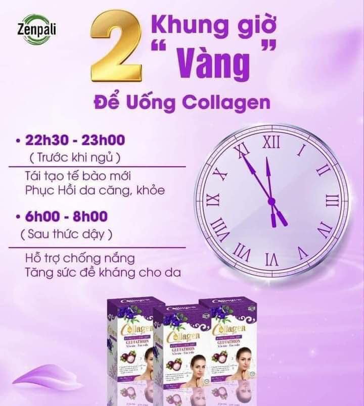 Collagen Măng Cụt Đậu Biếc Zenpali Cốm Uống Đẹp Da 30 gói Collagen Măng Cụt Đậu Biếc Zenpali Cốm Uống Đẹp Da 30 gói