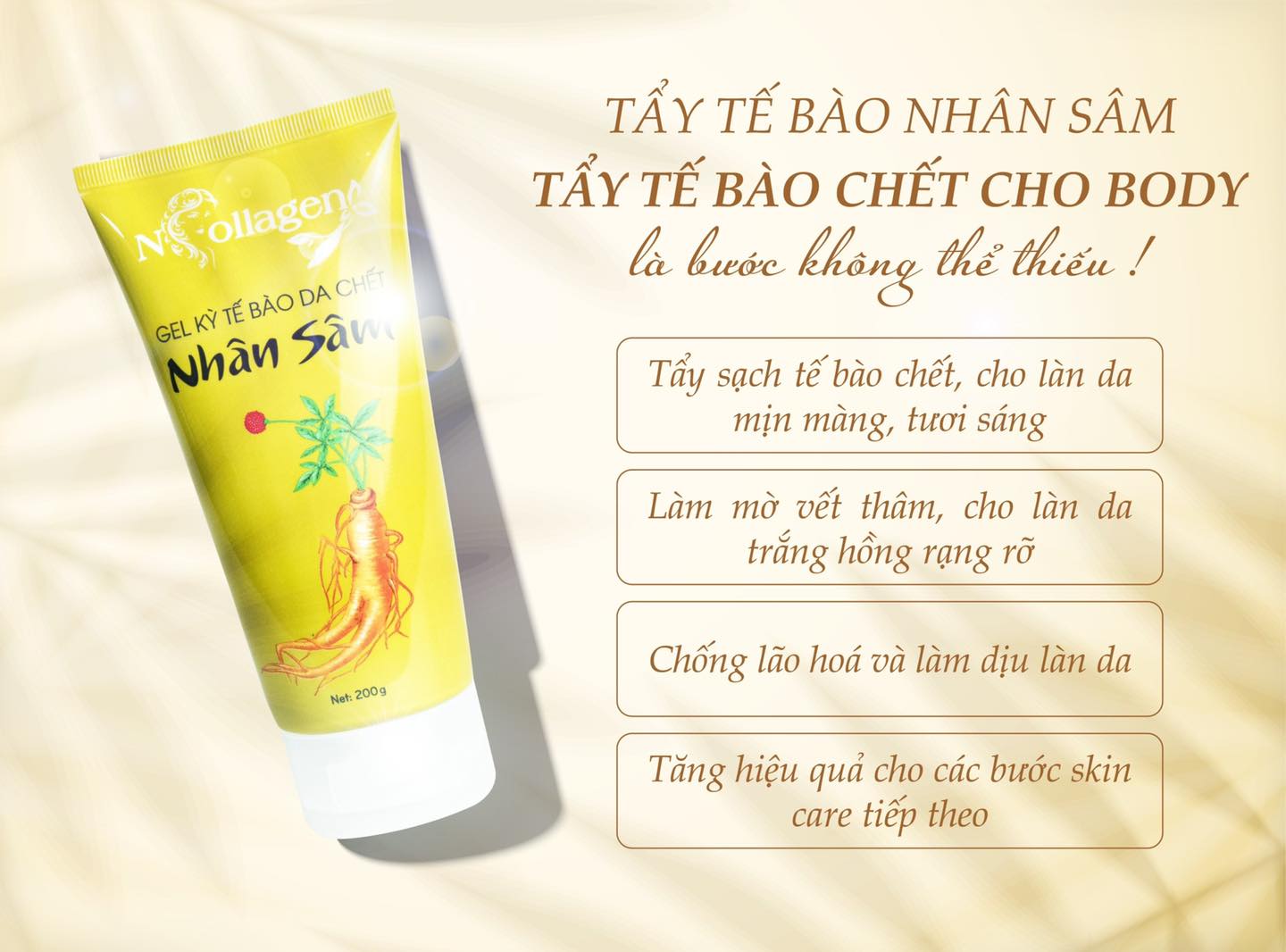 Tẩy Tế Bào Chết Nhân Sâm N Collagen Sử Dụng Cho Mặt Và Body Tẩy Tế Bào Chết Nhân Sâm N Collagen Sử Dụng Cho Mặt Và Body