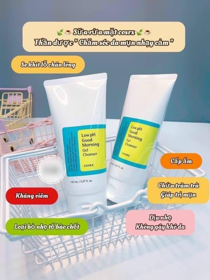 Sữa Rửa Mặt Cosrx Low Ph Good Morning Gel Cleanser 150ml Sữa Rửa Mặt Cosrx Low Ph Good Morning Gel Cleanser 150ml