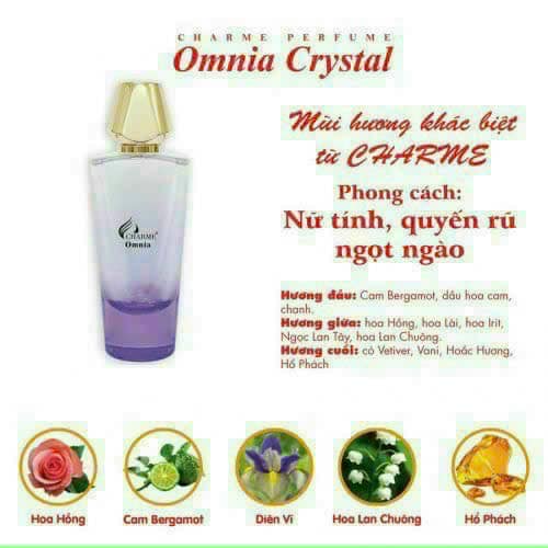 Nước Hoa Nữ Charme Omnia Crystal 35ml tựa như một nàng thơ thích tao nhã Nước Hoa Nữ Charme Omnia Crystal 35ml tựa như một nàng thơ thích tao nhã