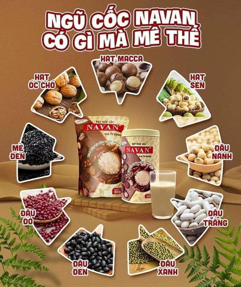 Bột Ngũ Cốc Dinh Dưỡng Navan Bột Ngũ Cốc Dinh Dưỡng Navan