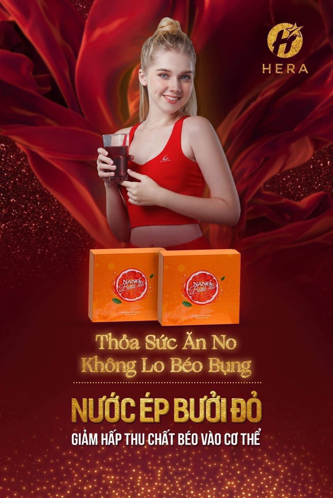 Giảm Cân Nano Bưởi Đỏ Hera đẹp dáng sáng da tăng cường sức đề kháng Giảm Cân Nano Bưởi Đỏ Hera đẹp dáng sáng da tăng cường sức đề kháng