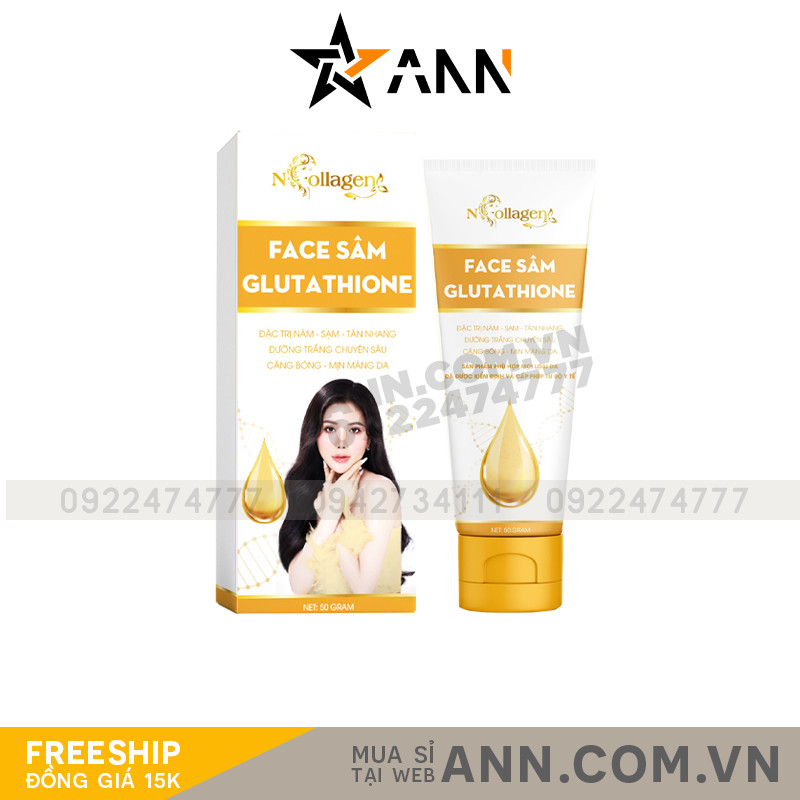 Kem Face Sâm Glutathione N Collagen xoá sạch nám an toàn không kích ứng Kem Face Sâm Glutathione N Collagen xoá sạch nám an toàn không kích ứng