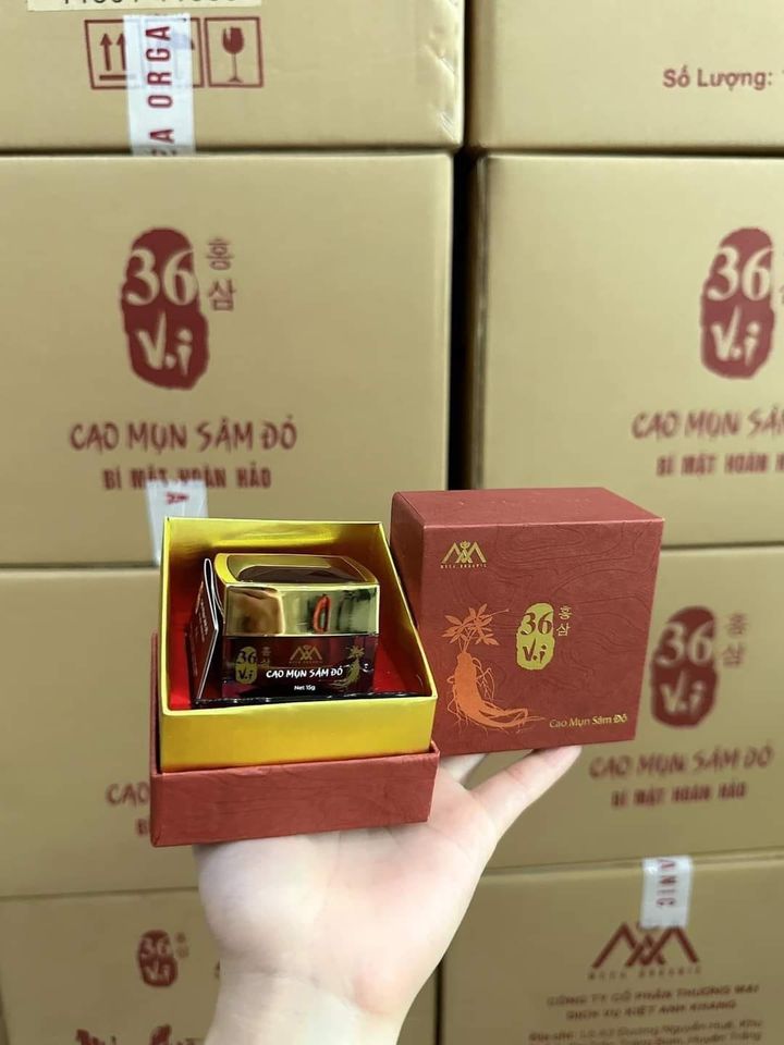 Cao Mụn Sâm Đỏ 36 Vị MeeA Organic Loại Lớn 15g Cao Mụn Sâm Đỏ 36 Vị MeeA Organic Loại Lớn 15g