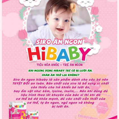 Siro ăn ngon HiBaby liệu pháp giúp bé phát triển toàn diện