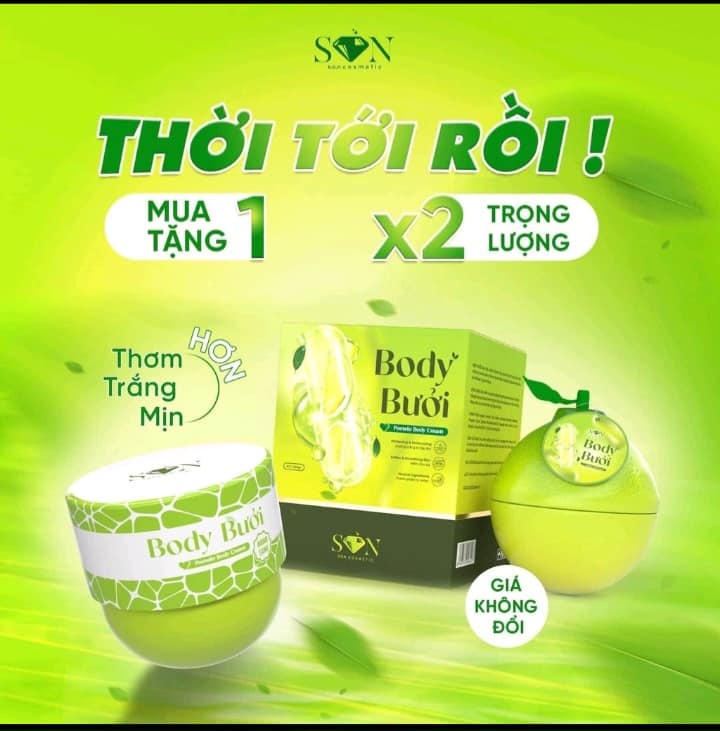 Kem Body Bưởi Mỹ Phẩm Son Group Kèm Quà 1 Body Bưởi Mua 1 Body Tặng 1 Body Kem Body Bưởi Mỹ Phẩm Son Group Kèm Quà 1 Body Bưởi Mua 1 Body Tặng 1 Body