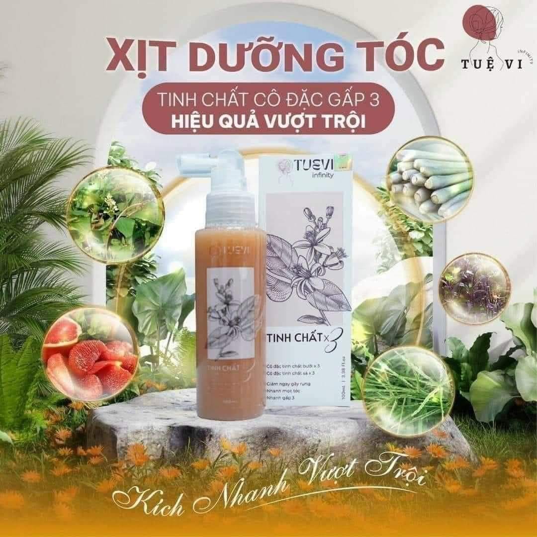 Xịt tóc tuệ vi mẫu mới đạt hiệu quả gấp 3 lần mẫu củ Xịt tóc tuệ vi mẫu mới đạt hiệu quả gấp 3 lần mẫu củ