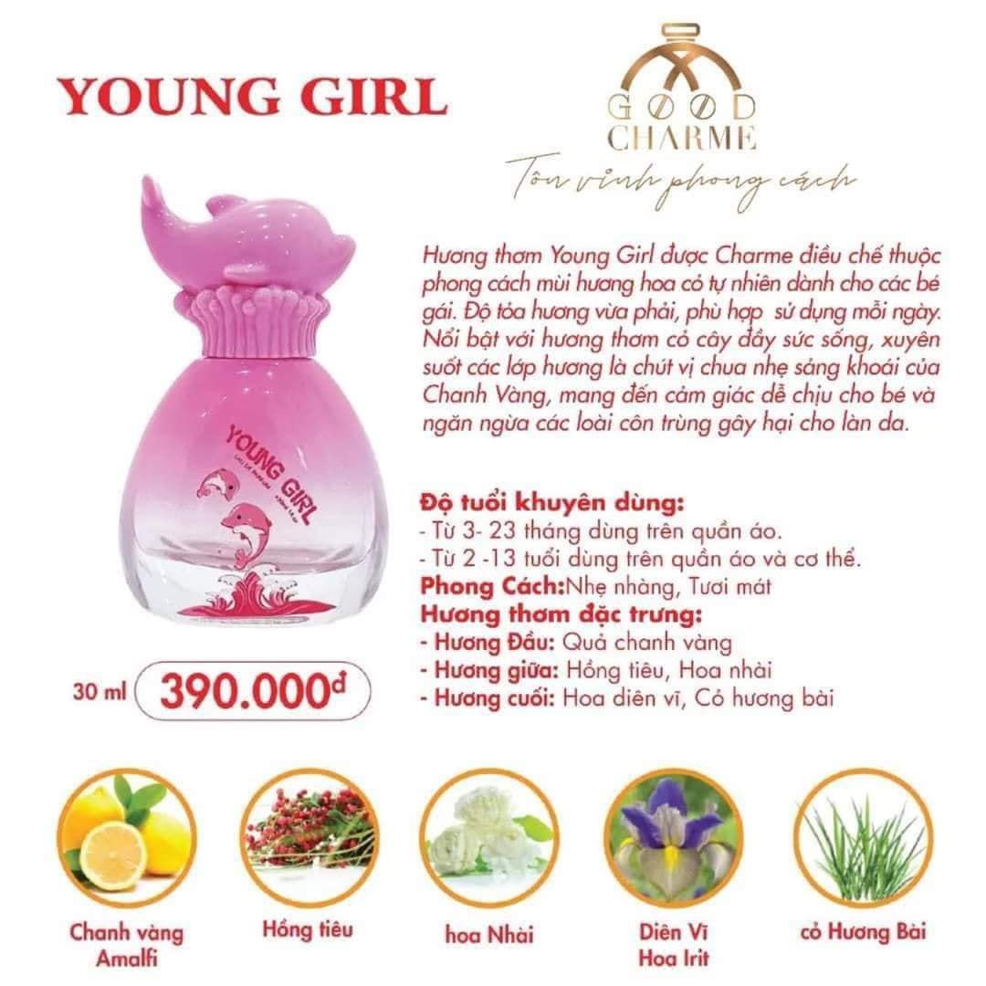 Nước Hoa Trẻ Em Young Girl 30ml Good Charme Nước Hoa Trẻ Em Young Girl 30ml Good Charme