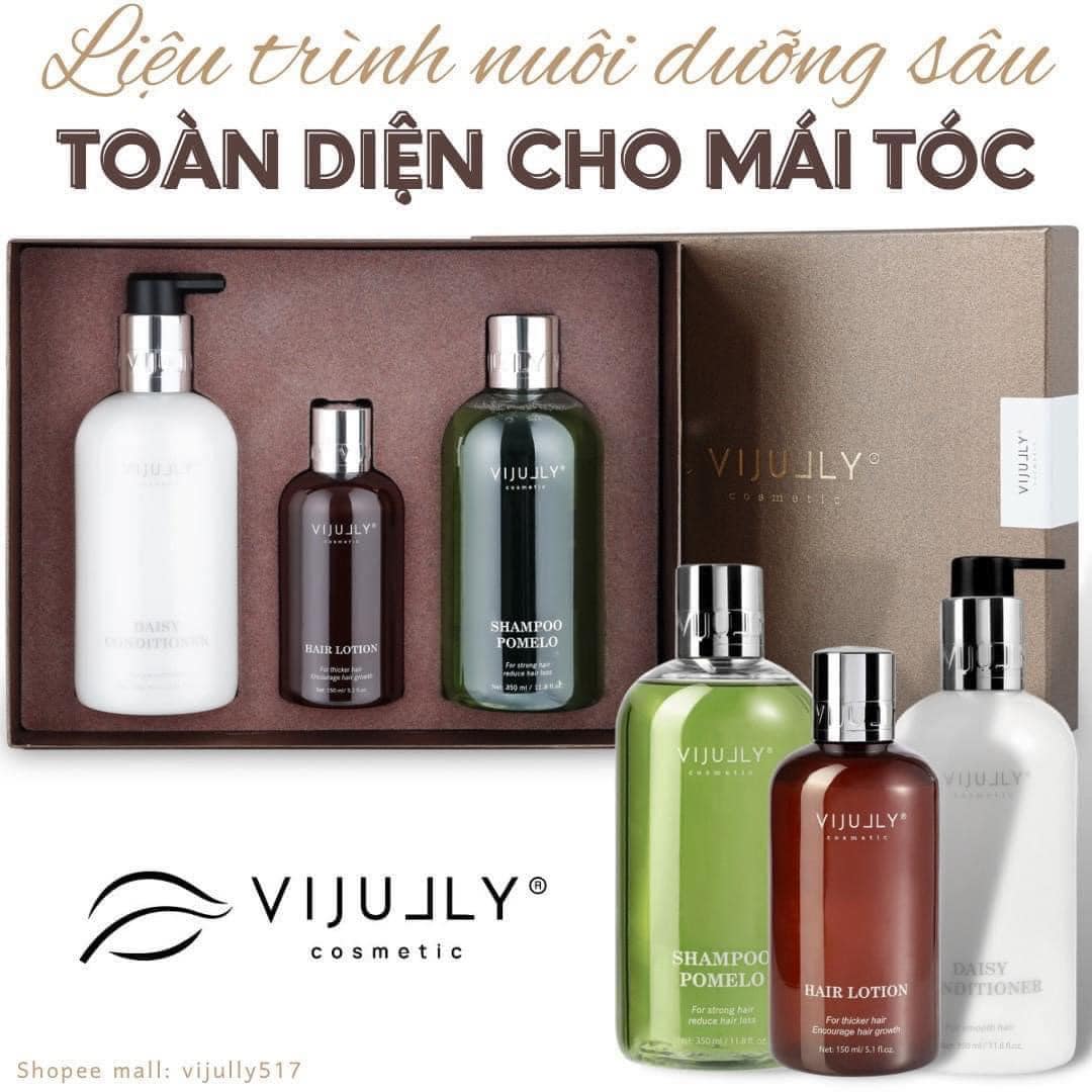 Combo Dầu Gội Xả Xịt Bưởi Vijully Phiên Bản Mới Combo Dầu Gội Xả Xịt Bưởi Vijully Phiên Bản Mới