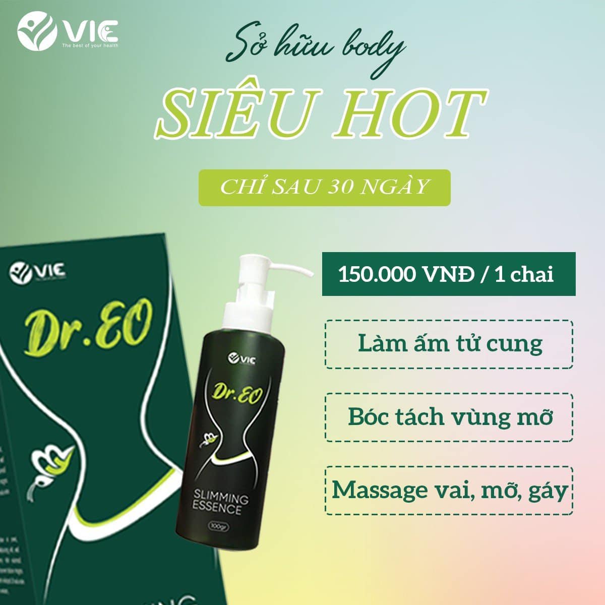 Tinh Chất Tách Mỡ Nọc Ong Dr EO Slimming Essence VIC Organic Tinh Chất Tách Mỡ Nọc Ong Dr EO Slimming Essence VIC Organic