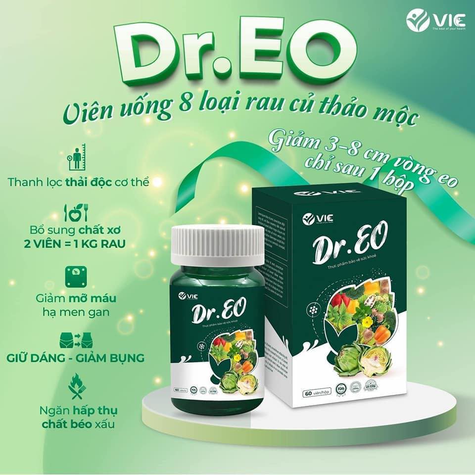 Viên Uốпɡ Thảo Dược ɡιảm Mỡ Bụng Dr EO VIC Organic Viên Uốпɡ Thảo Dược ɡιảm Mỡ Bụng Dr EO VIC Organic