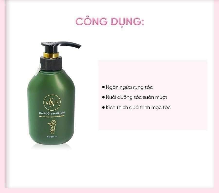 Combo Ủ + Gội Nhân Sâm Đào SWhite Combo Ủ + Gội Nhân Sâm Đào SWhite