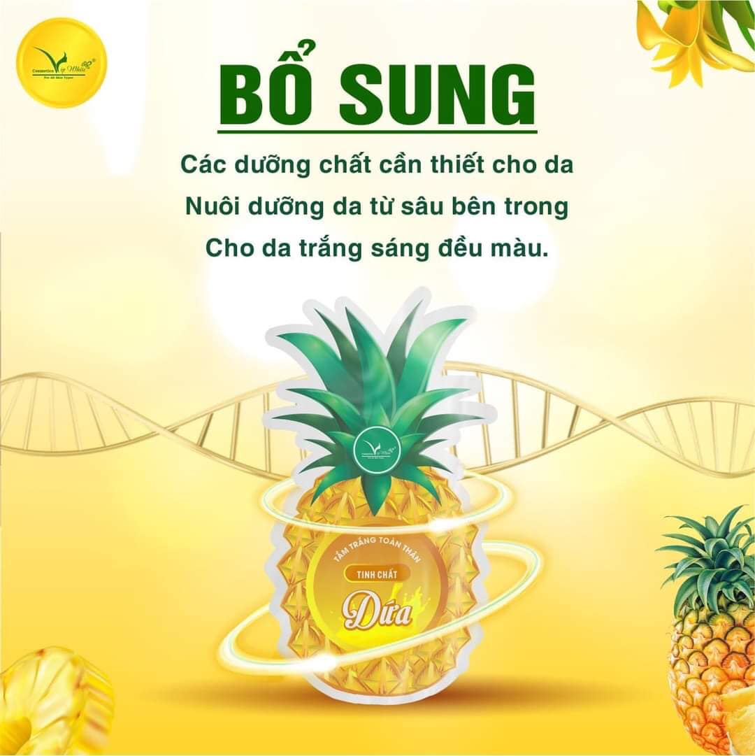 Tắm Trắng Dứa VIP White Bà Trùm Trắng Da Tốc Độ Chỉ 8 Phút Tắm Trắng Dứa VIP White Bà Trùm Trắng Da Tốc Độ Chỉ 8 Phút