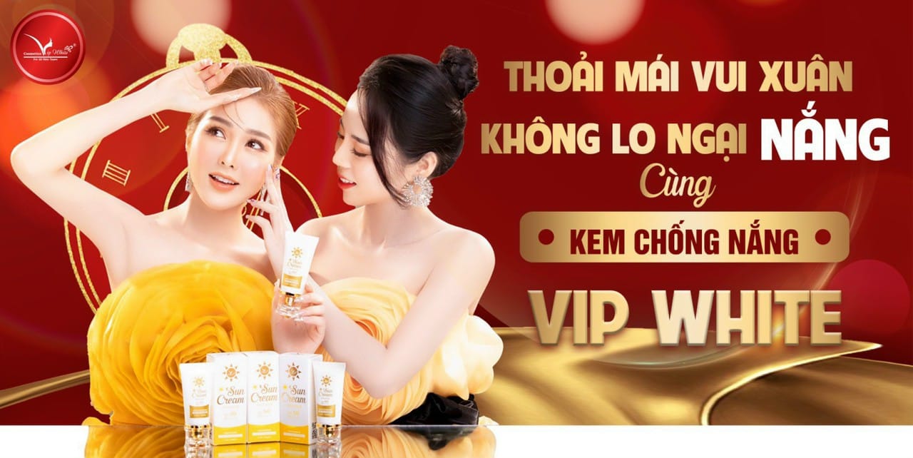 Cả nhà ơi mùa Xuân đến nắng rất gắt và nóng Và nhà em có sản phẩm Vip White