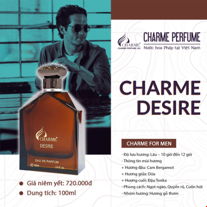 Nước Hoa Nam Charme Desire 100ml Nước Hoa Nam Charme Desire 100ml