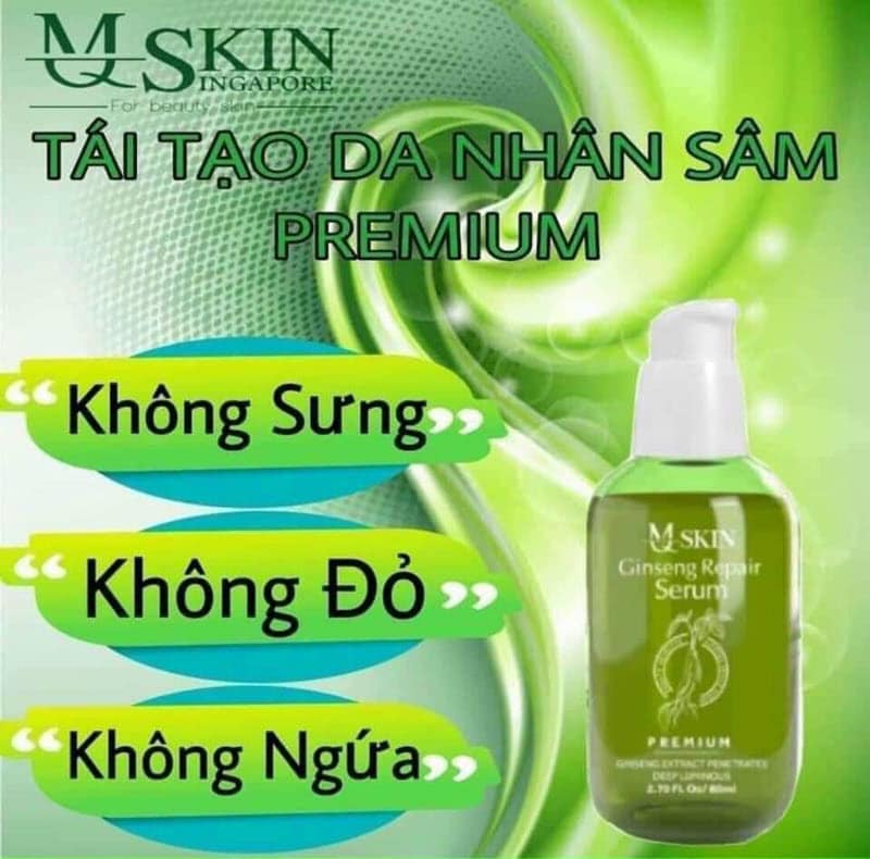 Serum tái tạo da không sưng MQ Skin phiên bản cao cấp -Nhân Sâm Serum tái tạo da không sưng MQ Skin phiên bản cao cấp -Nhân Sâm