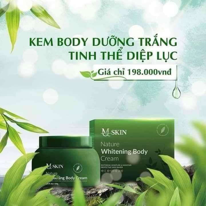 Kem Body Diệp Lục MQ Skin làn da trắng sáng hoàn toàn thiên nhiên Kem Body Diệp Lục MQ Skin làn da trắng sáng hoàn toàn thiên nhiên