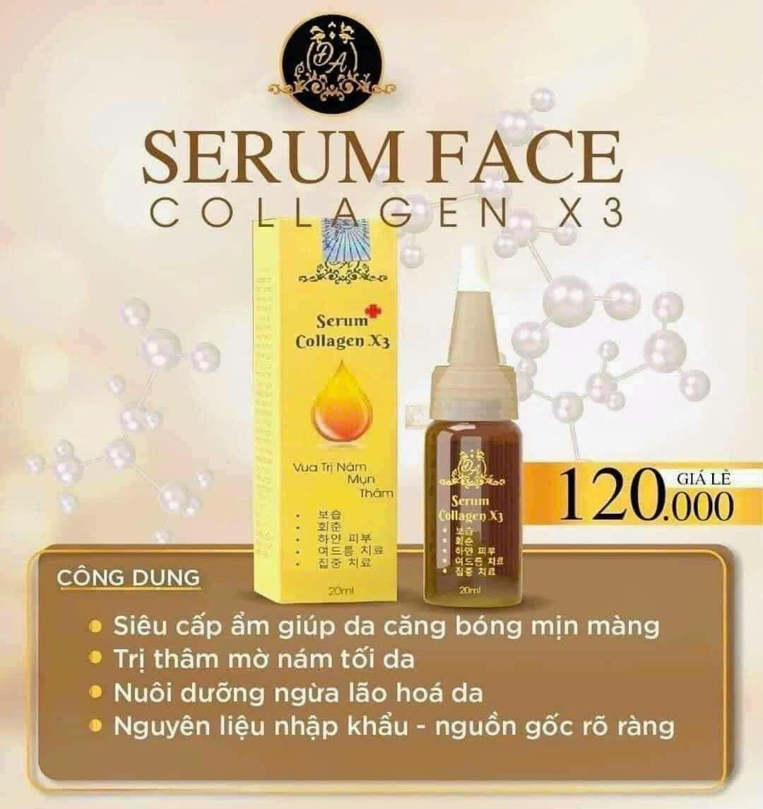 Serum Căng Bóng Da Collagen X3 Mỹ Phẩm Đông Anh Serum Căng Bóng Da Collagen X3 Mỹ Phẩm Đông Anh