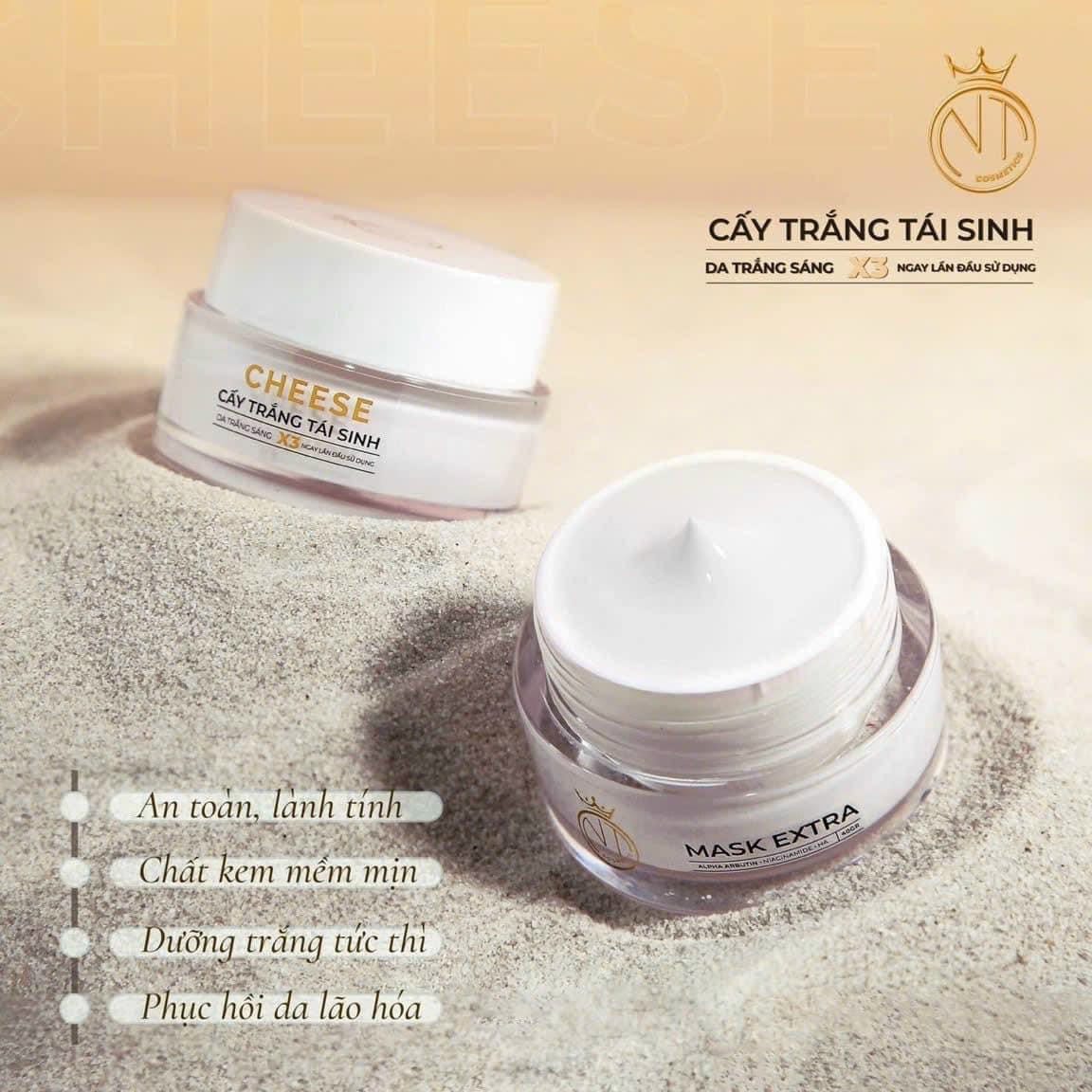 Mỗi ngày bỏ ra vài phút sử dụng Mặt Nạ Cấy Trắng Tái Sinh Cheese NT Cosmeticscho làn da trắng hồng rạng rỡ nhé Mỗi ngày bỏ ra vài phút sử dụng Mặt Nạ Cấy Trắng Tái Sinh Cheese NT Cosmeticscho làn da trắng hồng rạng rỡ nhé