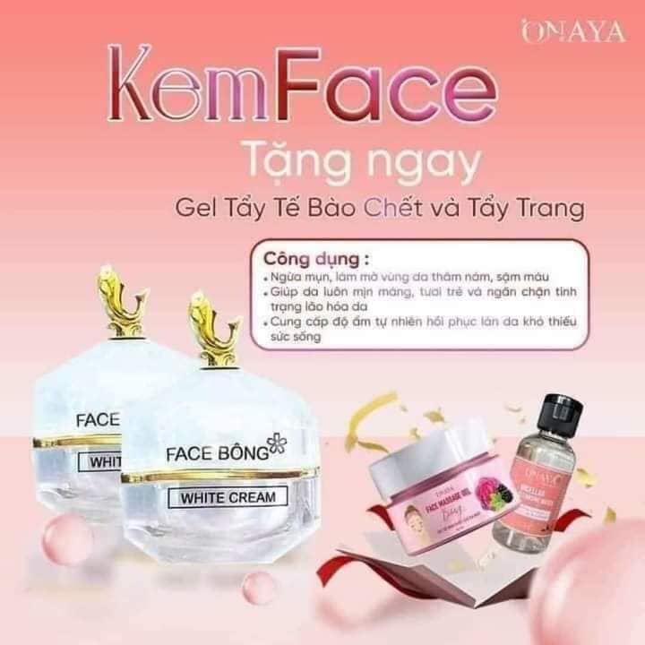 Kem Face Bông Onaya Dưỡng Trắng Da Ngừa Nám Kem Face Bông Onaya Dưỡng Trắng Da Ngừa Nám