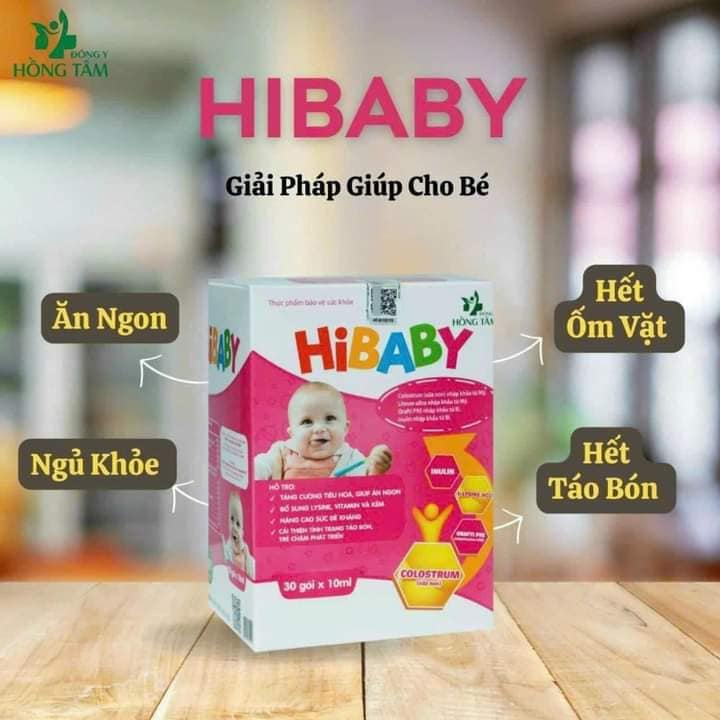 Siro Hibaby giúp trẻ ăn ngon cải thiện hệ tiêu hóa Hồng Tâm Siro Hibaby giúp trẻ ăn ngon cải thiện hệ tiêu hóa Hồng Tâm