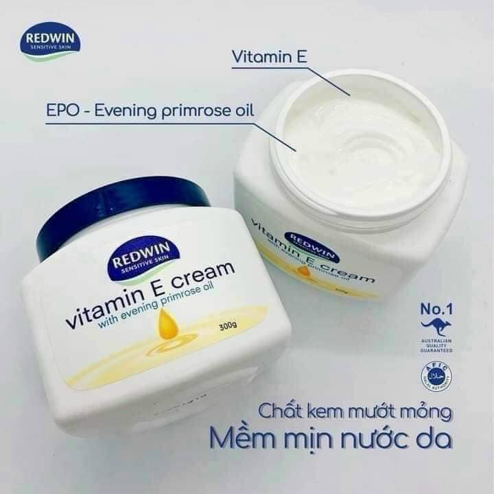Kem dưỡng ẩm hot nhất Úc Dưỡng Vitamin E Redwin Úc
