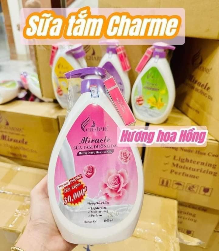 Sữa Tắm Charme Miracle Hương Hoa Hồng Sữa Tắm Charme Miracle Hương Hoa Hồng