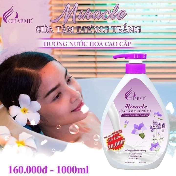 Sữa Tắm Nước Hoa Charme Miracle 1000ml Hương Lavender Sữa Tắm Nước Hoa Charme Miracle 1000ml Hương Lavender