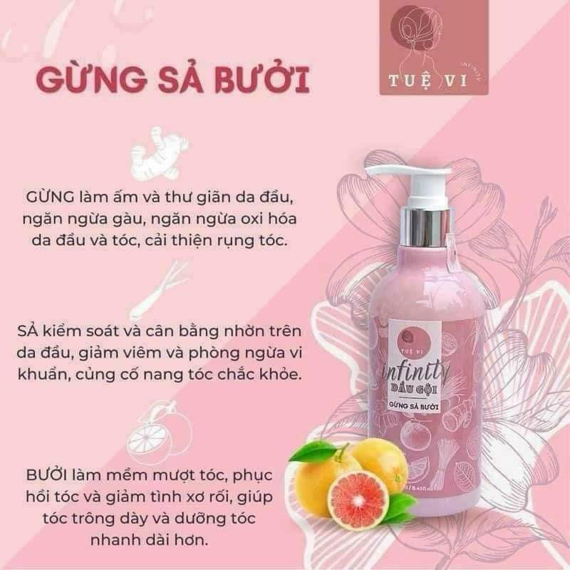 Dầu Gội Gừng Sả Bưởi Tuệ Vi Infinity Dầu Gội Gừng Sả Bưởi Tuệ Vi Infinity