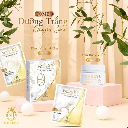Tắm Trắng Tơ Tầm White X5 Cheese NT Cosmetics Tắm Trắng Tơ Tầm White X5 Cheese NT Cosmetics