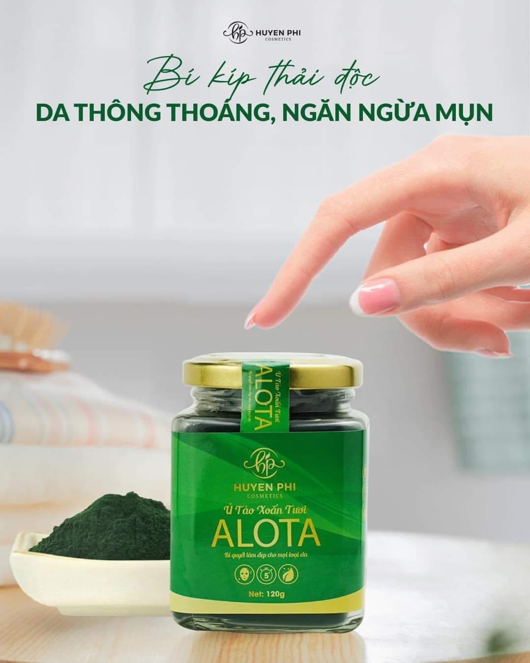 Mặt nạ thải độc Ủ tảo xoắn tươi ALOTA giúp loại bỏ độc tố nằm sâu trong lỗ chân lông mang lại làn da sáng mịn màng Mặt nạ thải độc Ủ tảo xoắn tươi ALOTA giúp loại bỏ độc tố nằm sâu trong lỗ chân lông mang lại làn da sáng mịn màng