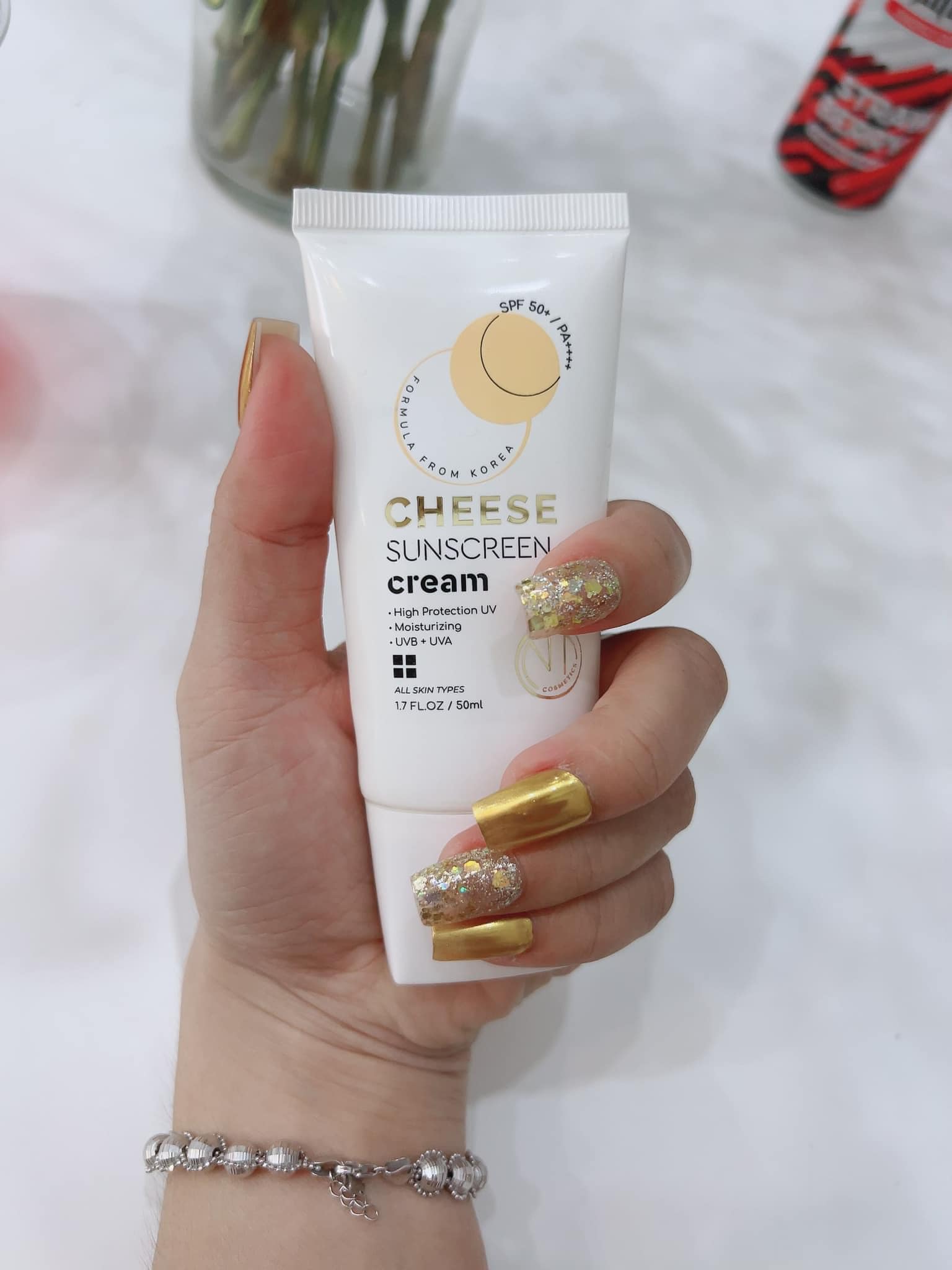 Kem Chống Nắng Cheese chống nắng đa tầng chống ánh sáng xanh Kem Chống Nắng Cheese chống nắng đa tầng chống ánh sáng xanh