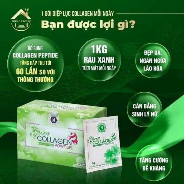 Diệp Lục Collagen Green Powder Diệp Lục Collagen Green Powder