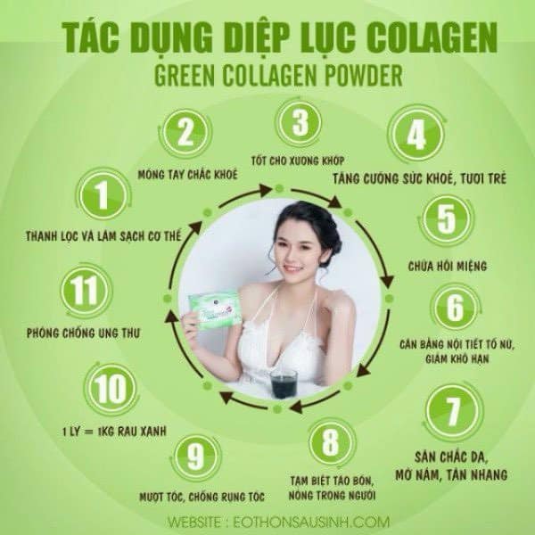 Diệp Lục Collagen Green Powder Diệp Lục Collagen Green Powder
