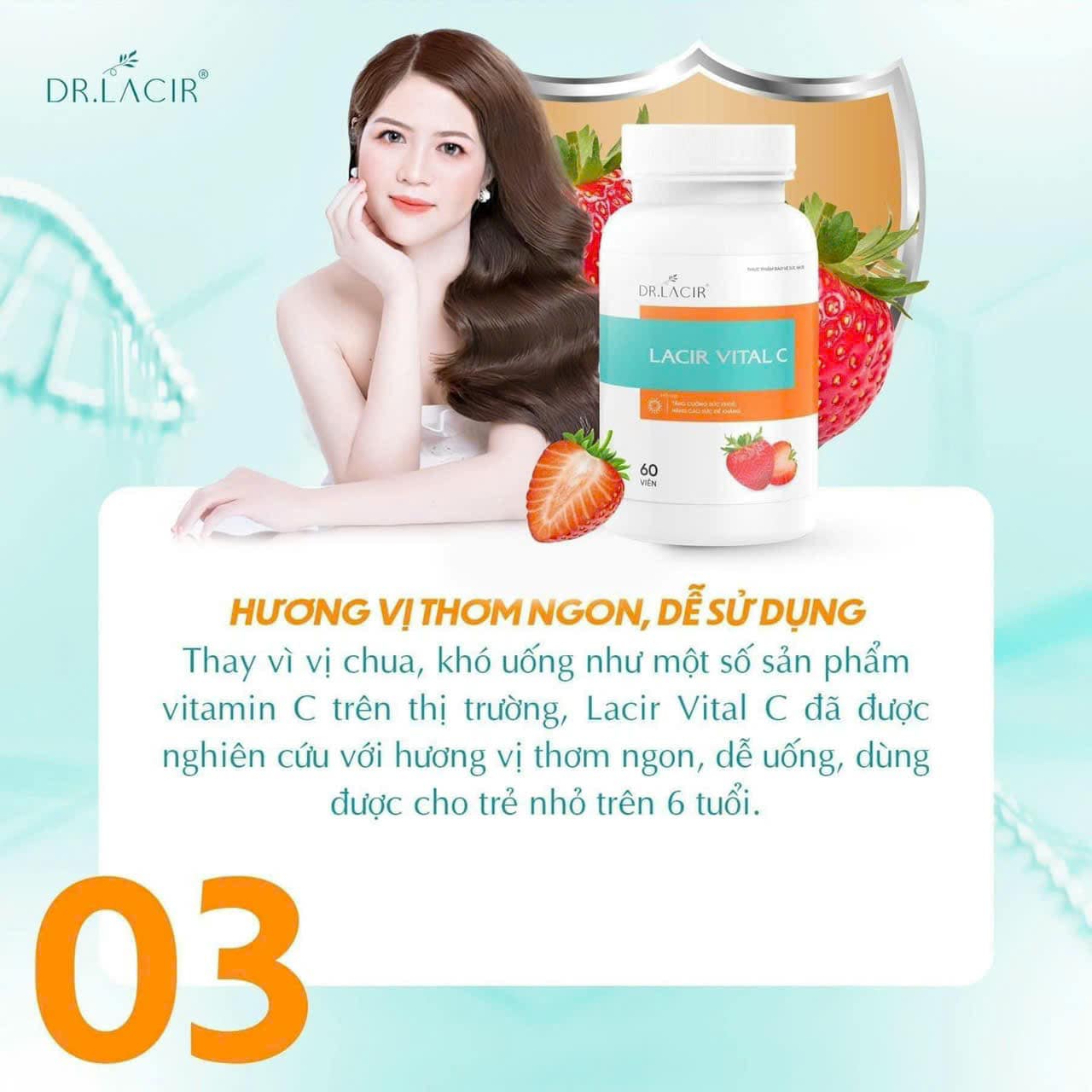 Viên Uống Vitamin Lacir Viral C Dr Lacir 60 viên Viên Uống Vitamin Lacir Viral C Dr Lacir 60 viên