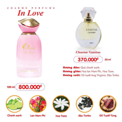 Nước Hoa Nữ Charme In Love 100ml Nước Hoa Nữ Charme In Love 100ml
