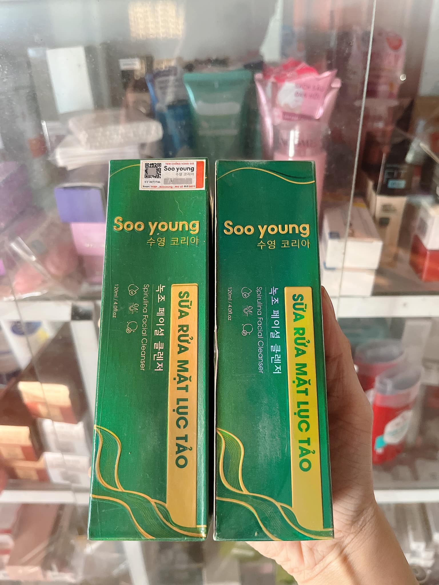 Sữa Rửa Mặt Lục Tảo Soo Young làm sạch mọi loại da Sữa Rửa Mặt Lục Tảo Soo Young làm sạch mọi loại da