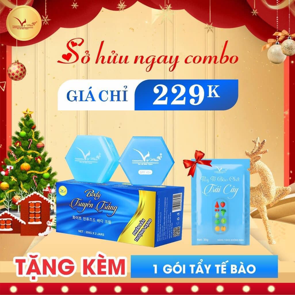 Combo trắng da cực nhanh mùa Tết Combo trắng da cực nhanh mùa Tết
