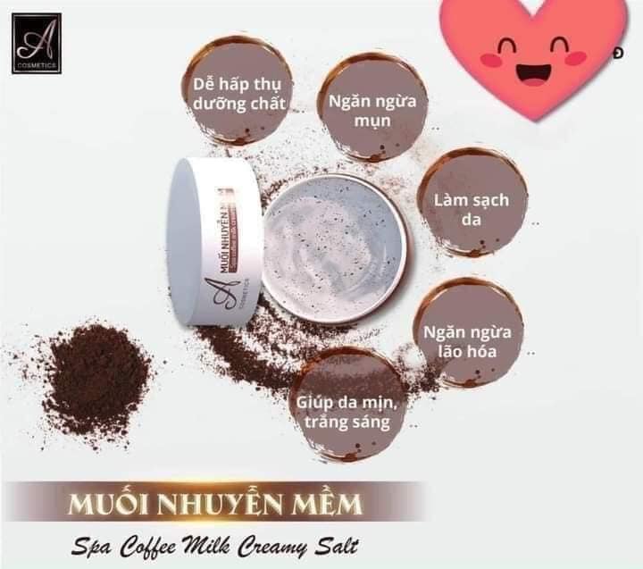 Tẩy tế bào chết Body muối nhuyễn mềm coffee A Tẩy tế bào chết Body muối nhuyễn mềm coffee A