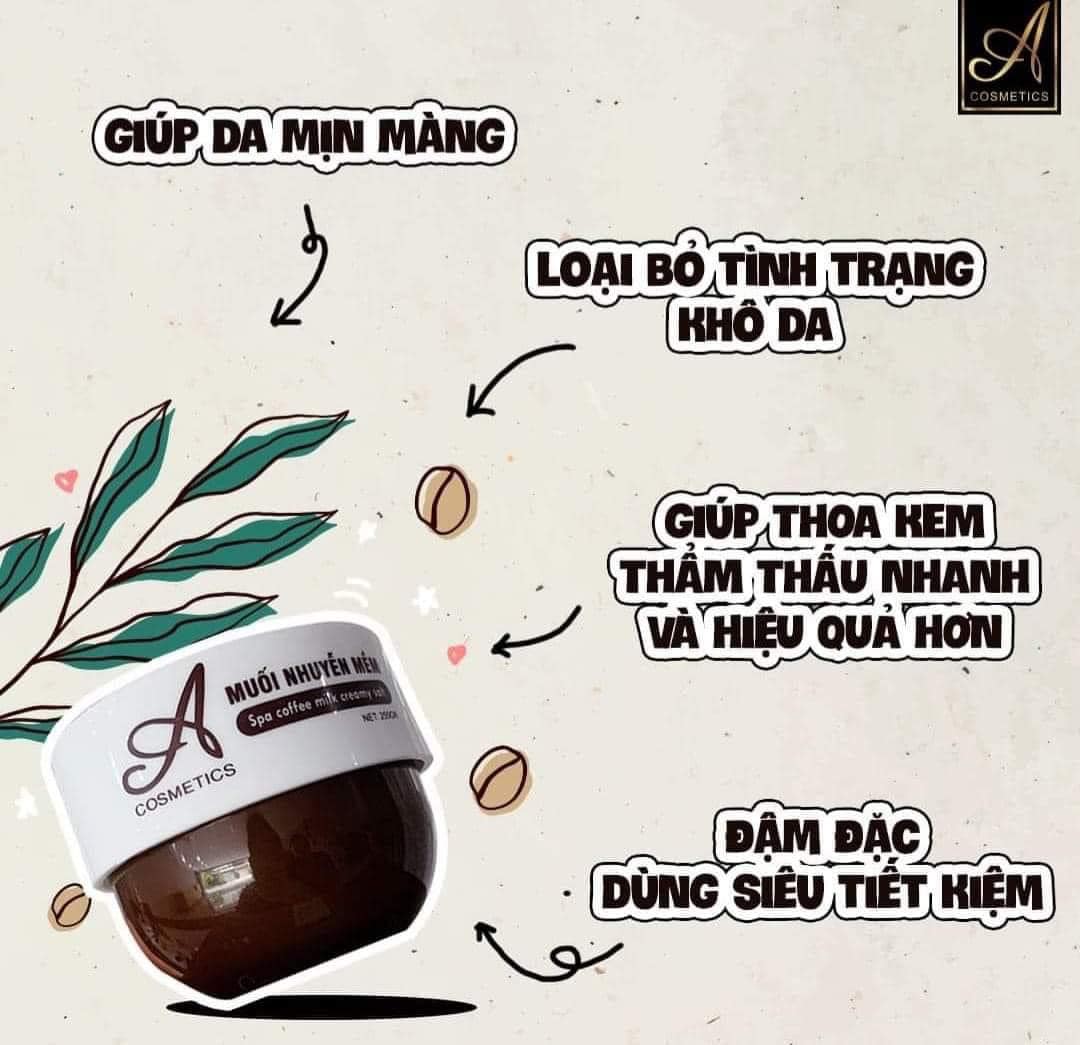 Tẩy tế bào chết Body muối nhuyễn mềm coffee A Tẩy tế bào chết Body muối nhuyễn mềm coffee A