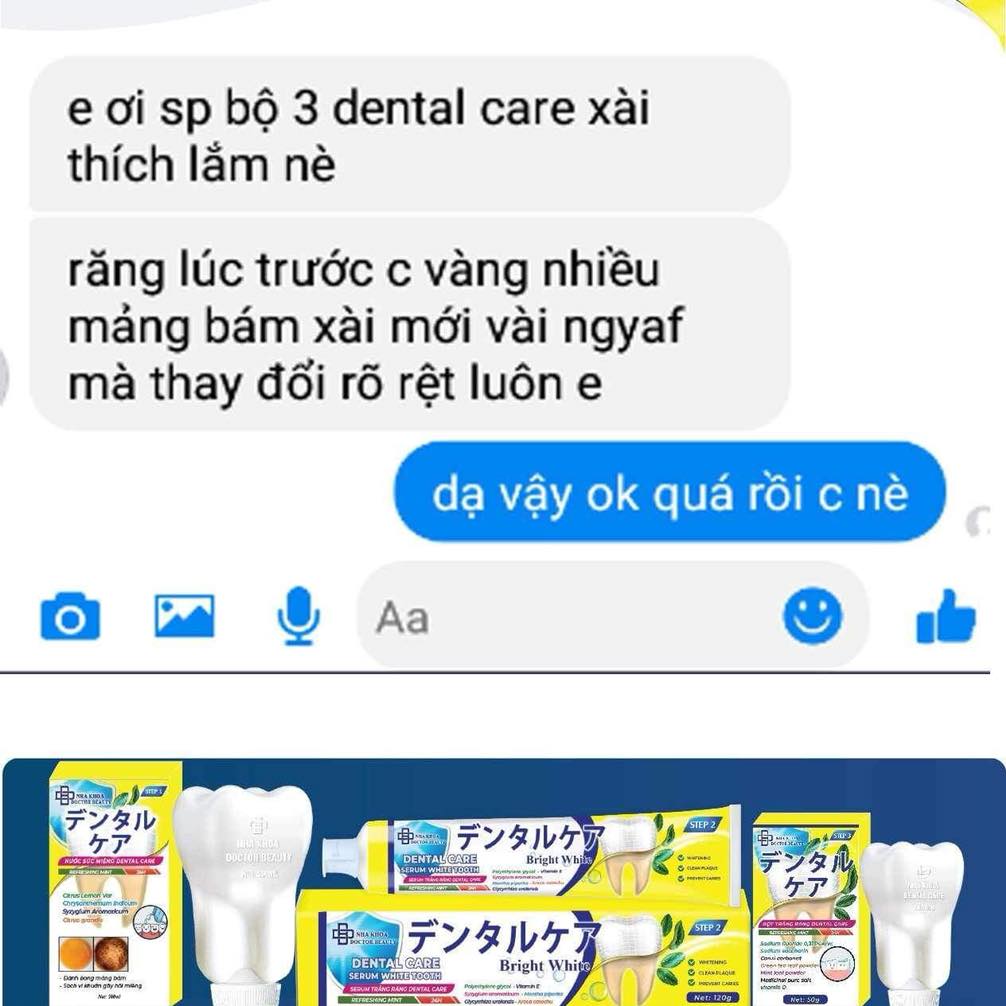 Combo Serum Trắng Răng Dental Care + Nước Súc Miệng Dental Care Nha Khoa Doctor Beauty Combo Serum Trắng Răng Dental Care + Nước Súc Miệng Dental Care Nha Khoa Doctor Beauty
