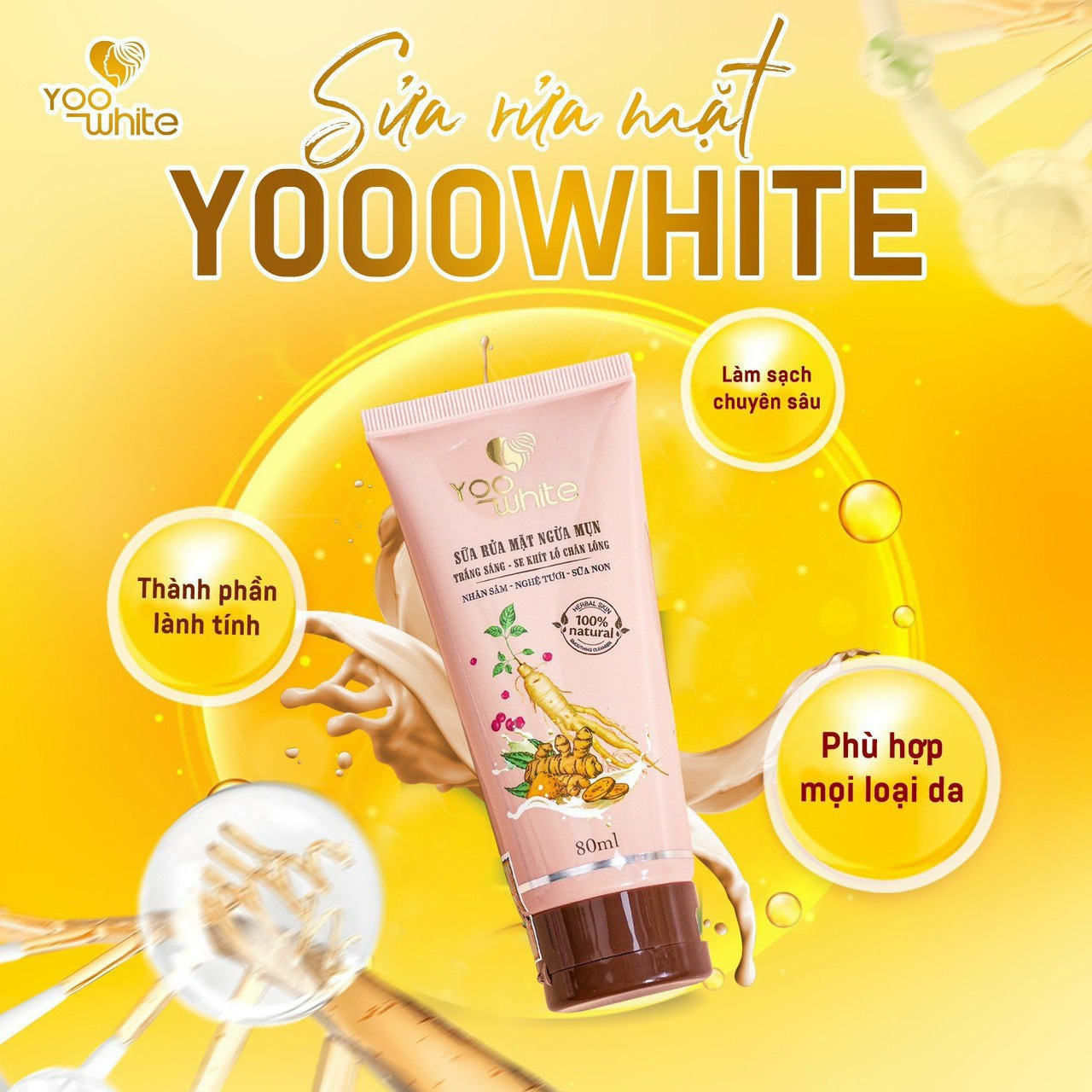 Sữa rửa mặt ngừa mụn Yoo White Sữa rửa mặt ngừa mụn Yoo White