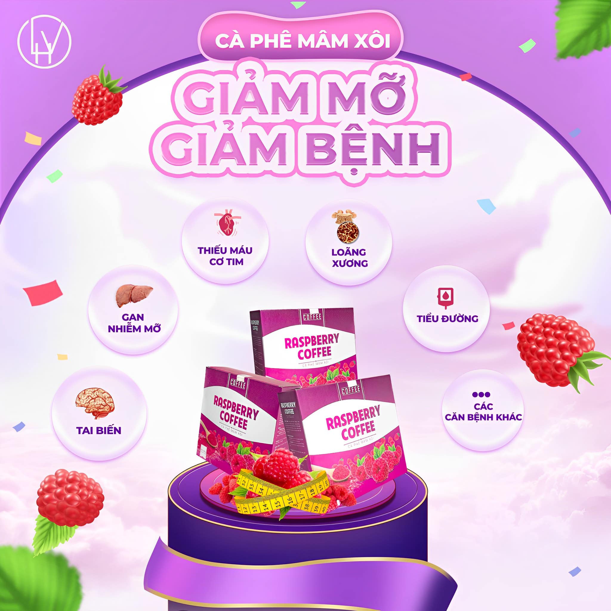 Cà Phê Mâm Xôi Giảm Cân Raspberry Coffee 15 gói Cà Phê Mâm Xôi Giảm Cân Raspberry Coffee 15 gói