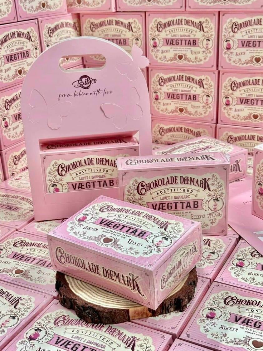 Kẹo Socola Giảm Cân Đan Mạch Chokolade Daemark Vaegttab 40 viên Kẹo Socola Giảm Cân Đan Mạch Chokolade Daemark Vaegttab 40 viên