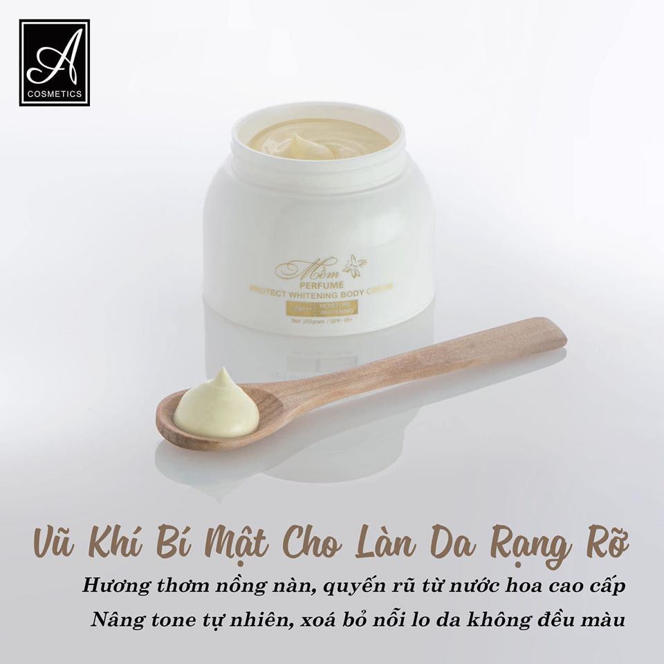 Sử dụng ngay Kem Body Mềm Acosmetics, làn da bạn sẽ trắng xinh hồng hào