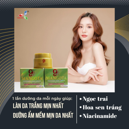 Kem Body Mangota 9 Body Cream Super White Kem Body Mangota 9 Body Cream Super White