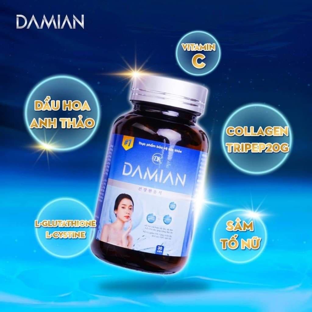 Viên Uống Trắng Da Dakami Damian 30 viên Viên Uống Trắng Da Dakami Damian 30 viên