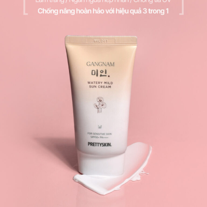 Kem Chống Nắng PrettySkin Watery Mild Cấp Ẩm Dưỡng Trắng Da Kem Chống Nắng PrettySkin Watery Mild Cấp Ẩm Dưỡng Trắng Da