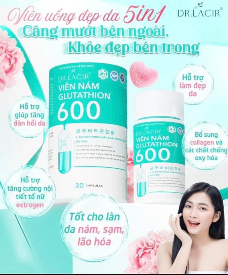 Viên Uống Trắng Da Lacir Glutathione Plus Dr Lacir Viên Uống Trắng Da Lacir Glutathione Plus Dr Lacir