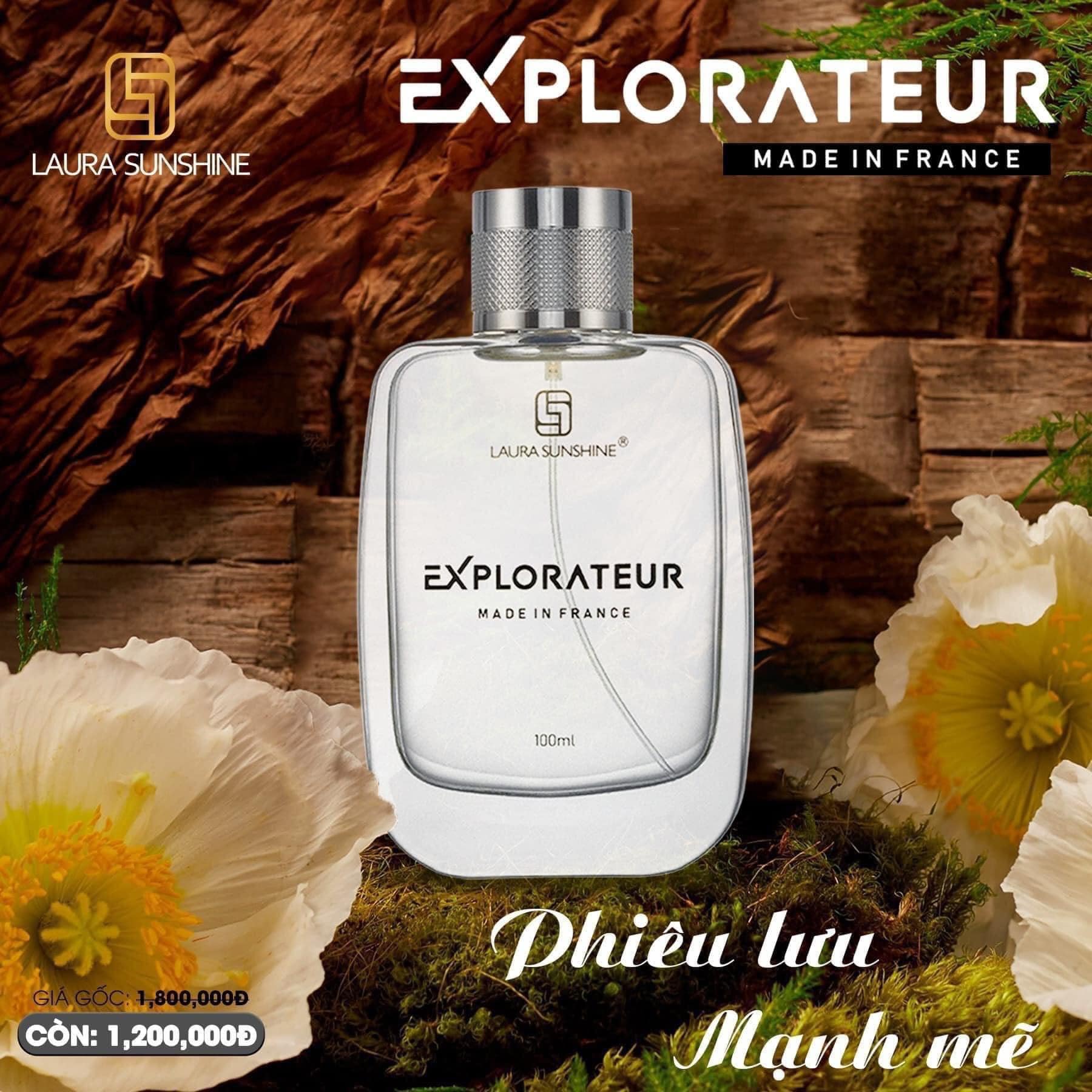 Nước Hoa Nam Laura Sunshine Explorateur 100ml dòng nước hoa nam vương đẳng cấp Nước Hoa Nam Laura Sunshine Explorateur 100ml dòng nước hoa nam vương đẳng cấp